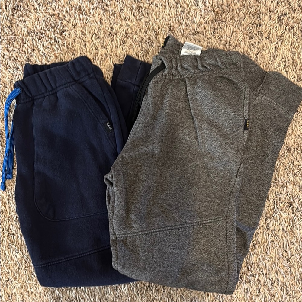Kids' Navy and Gray Jogger Pants